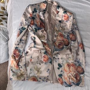 Prom floral suit